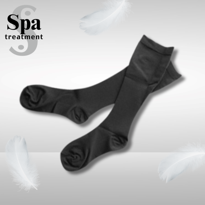 スパトリートメント レッグドレナージュ ハイソックス 1足セット