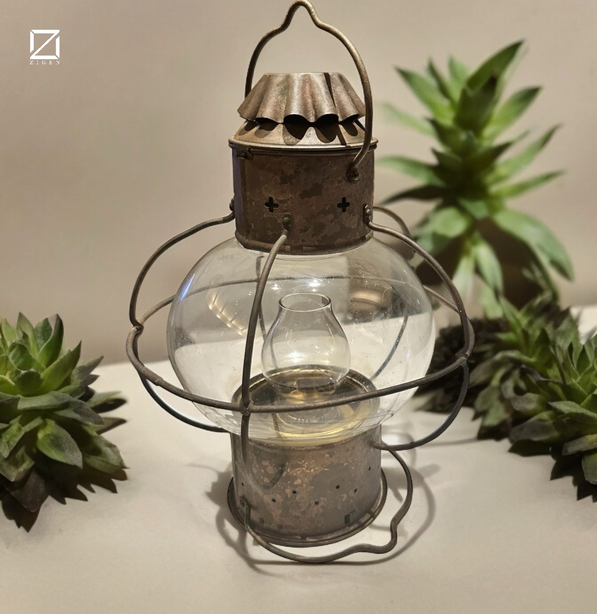 日本船灯オイルランプ | 古物屋次元 オンラインショップ