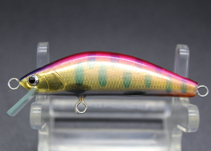 ハンドメイドルアー シンキング 赤金ヤマメ 5cm 【幾ミノー / IKU