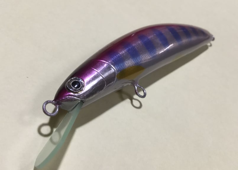 ハンドメイドルアー フローティング チャート ピンクヤマメ 9cm 【幾