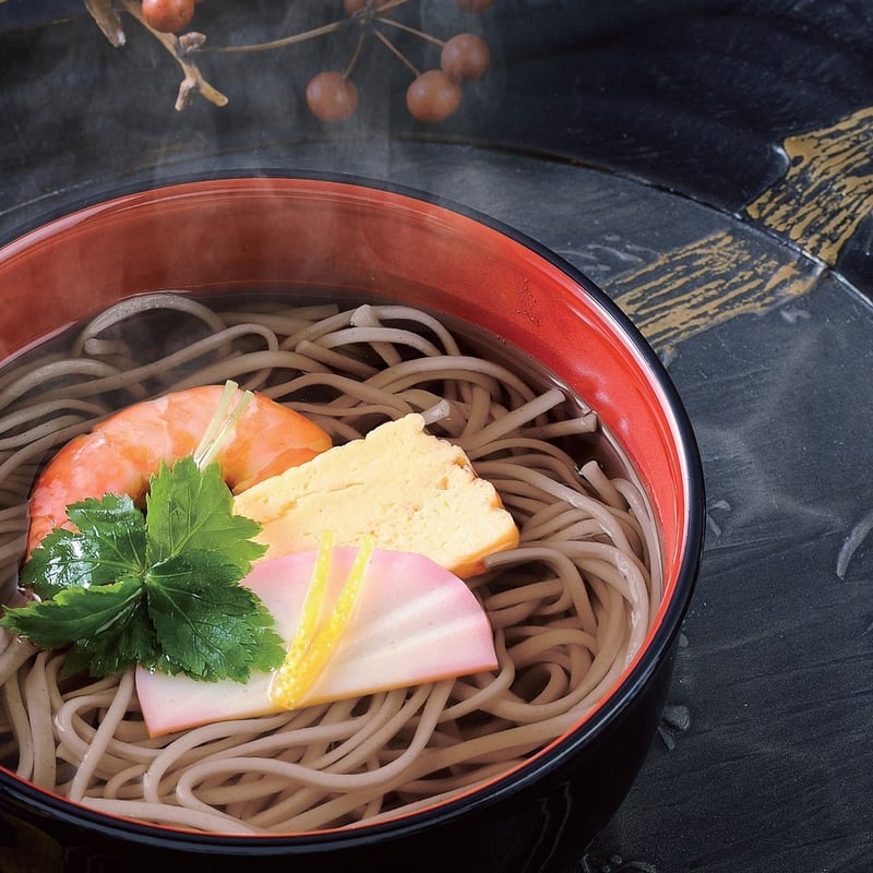 100年のこだわり・手延べ製法｜手縒そば・うどん、桜めんのセット【や
