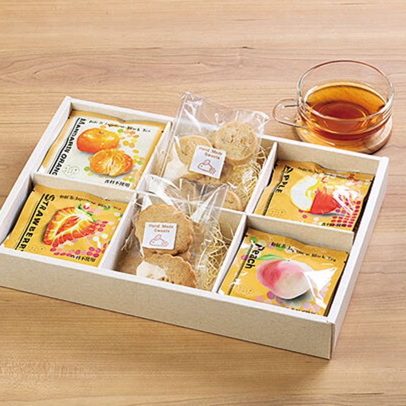 ホワイトデーおすすめ｜くだもの和紅茶とクッキーセット 【3BS Tea
