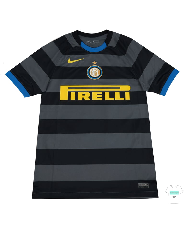 受注販売】NIKE 20/21 インテル 3rdユニフォーム 公式マーキング付き