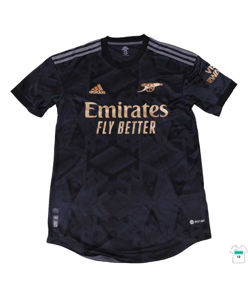 Adidas 22/23 アーセナル 支給オーセンティックアウェイユニフォーム+