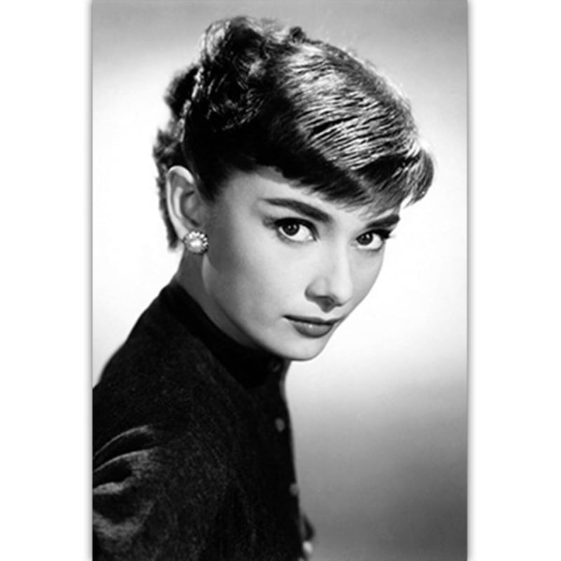 アートポスター オードリーヘップバーン モノクロ写真シリーズ