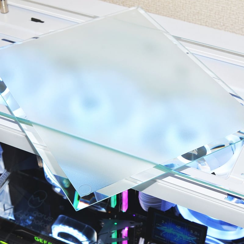 サラサラ質感・ゲーミングガラスマウスパッド【250㎜×250㎜×5㎜厚