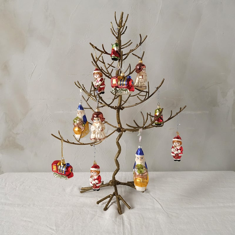 チェコクリスマスオーナメント 女の子とイヌ | walet