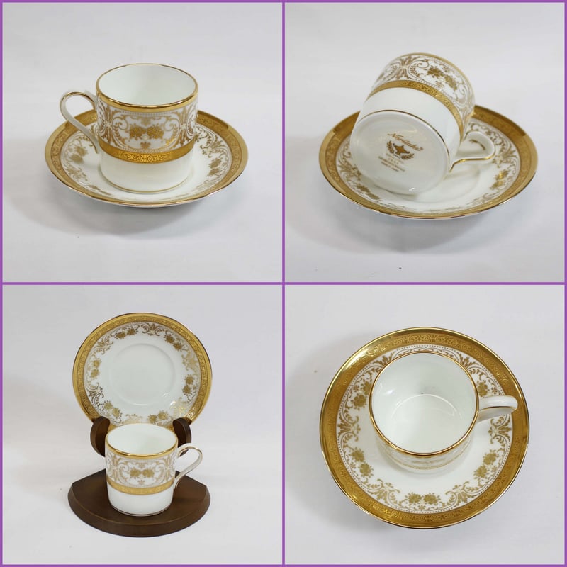 特選品 ノリタケ コーヒー碗皿アソート五客セット BONE CHINA ボーン