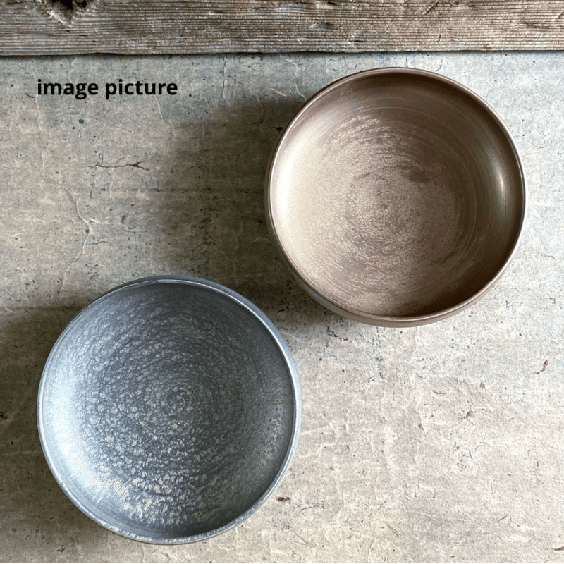 有田焼 陶悦窯 晶雲母銀6寸鉄鉢 | MatsuBokkuri