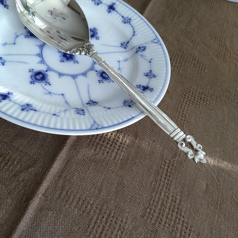 GeorgJensenエコーン特大スプーン長さ22.8㎝L/Acorn Large servi