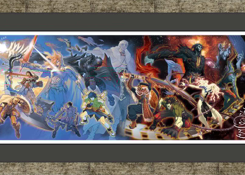 BASTARD!!暗黒の破壊神』複製原画①直筆サイン入り/限定100枚【9月