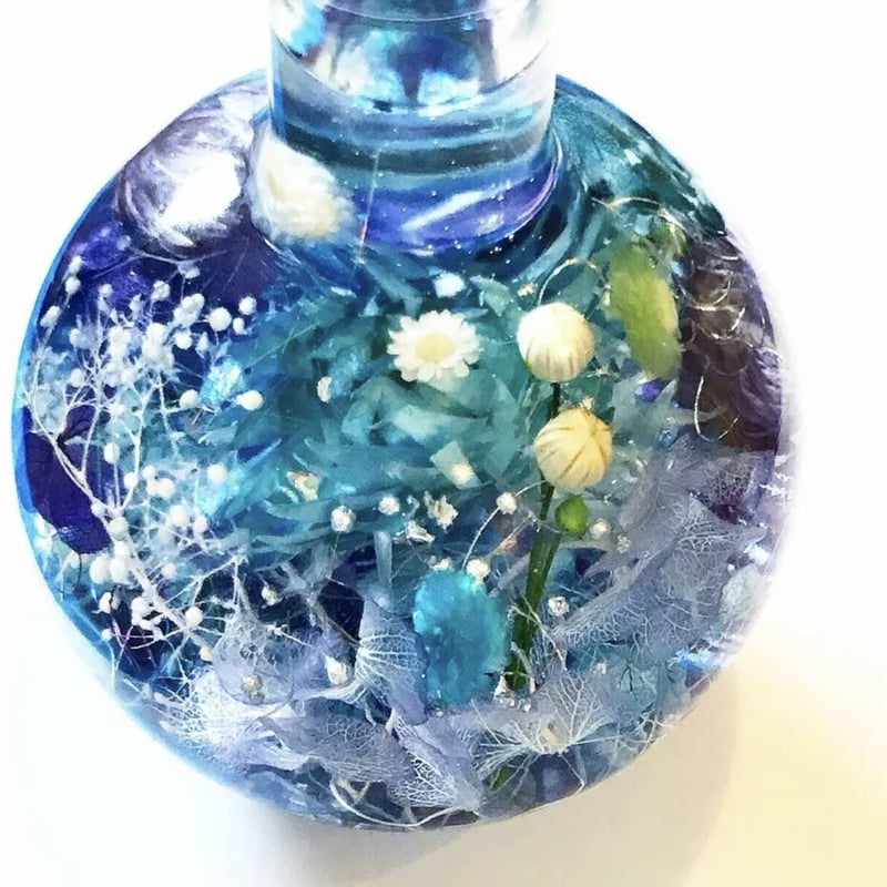 神海の森（ライトセット）』プリザーブドフラワーとクリスタルの