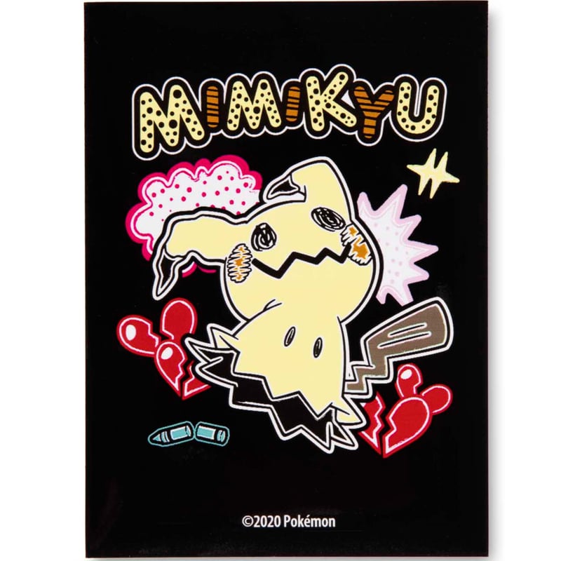 バラ】海外ポケセン限定 Mimikyu Scribbles（ミミッキュ/黒）スリーブ