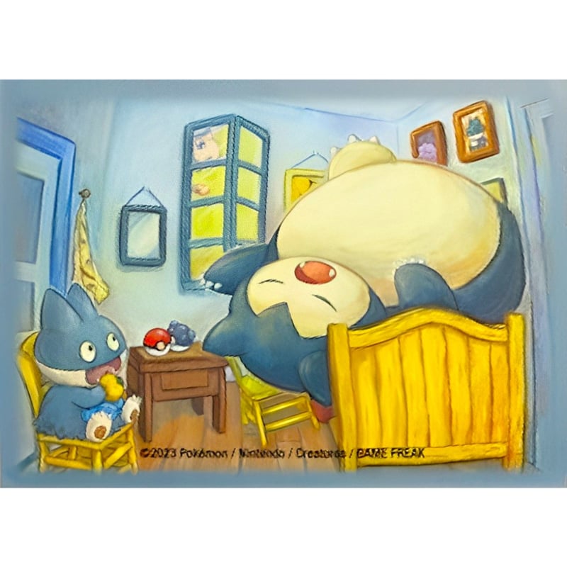 バラ】 海外ポケセン限定 ゴッホ×ポケモン カビゴン & ゴンべ & ミュウ