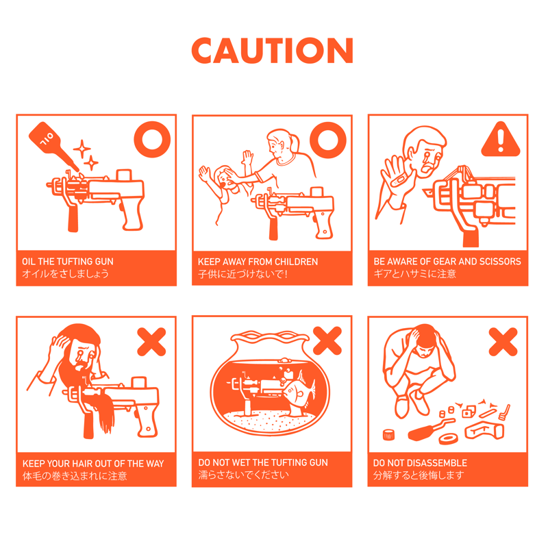 タフティングガン AK-1 カットパイル(15~18mm） | tufting shop KEKE