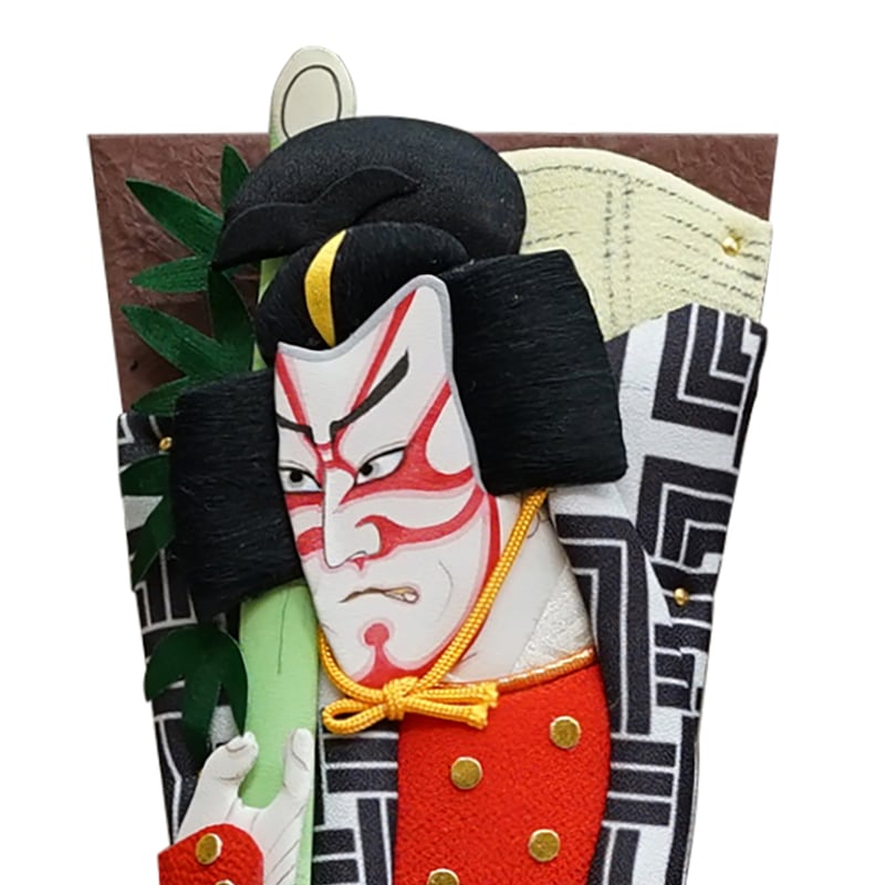羽子板 歌舞伎十八番 7号 押戻 スタンド付 | hayashiyaningyotenec's