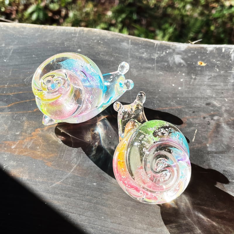 虹色のカタツムリ☆ご注文前に在庫の有無をメールでお問い合わせ