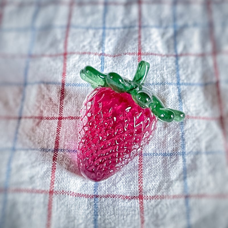 ガラスのいちご☆ご注文前に在庫があるかお尋ねください | ガラス工房