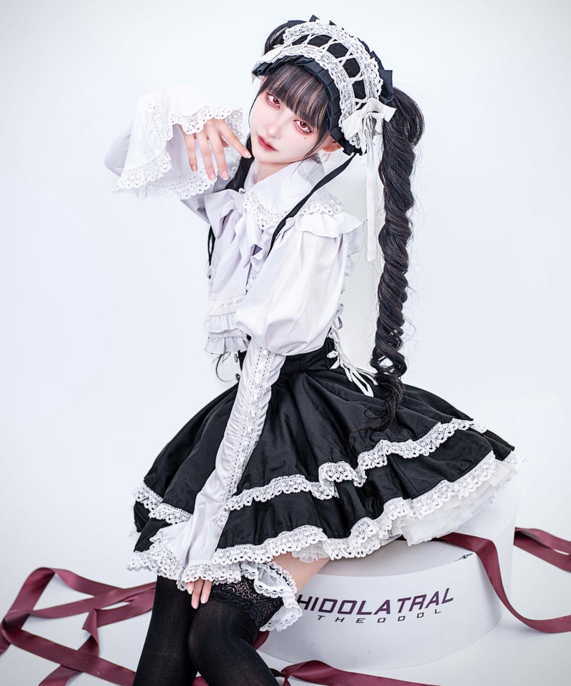 2段フリルコルセットスカート》 BLACK | HIDOLATRAL THEODOL