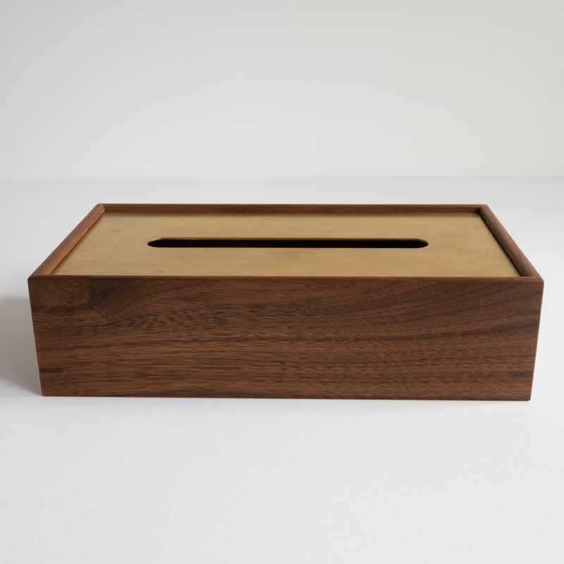 ティッシュケース【ウォールナット】 | HANANOKI FACTORY