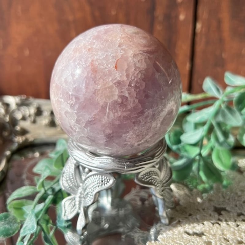 ◇ピンクアメジスト桜瑪瑙共生スフィア【A】 | 天然石と雑貨のお店