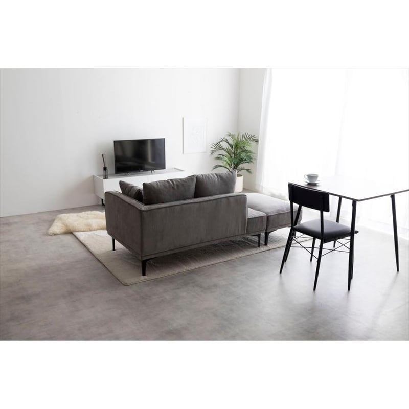 2点セット】Siena オットマン付き2人掛けカウチソファ | メイツウEC