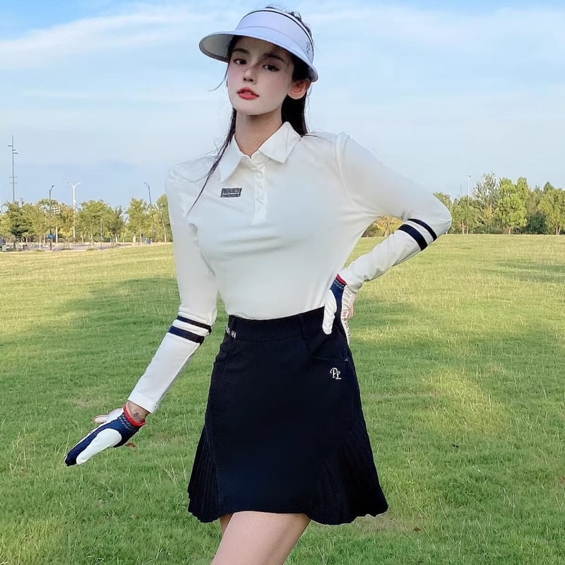 ジーフォアゴルフ ノースリーブシャツ CHASING BIRDIES ジーフォア