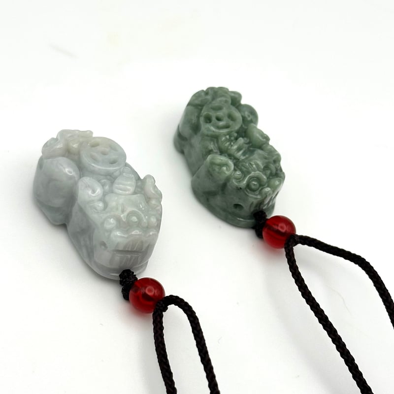 貔貅様（ヒキュウ様）の天然石ネックレス/ 翡翠 | ジュエリー春日