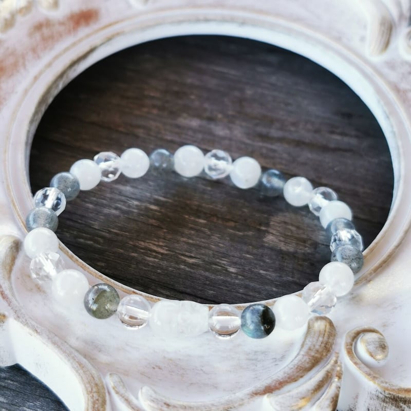 天然石ブレスレット/貔貅（ヒキュウ）付ムーンストーン | ジュエリー春日