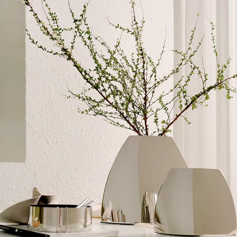 flowervase-03294 ステンレス 山型 フラワーベース 花瓶 | ART OF B