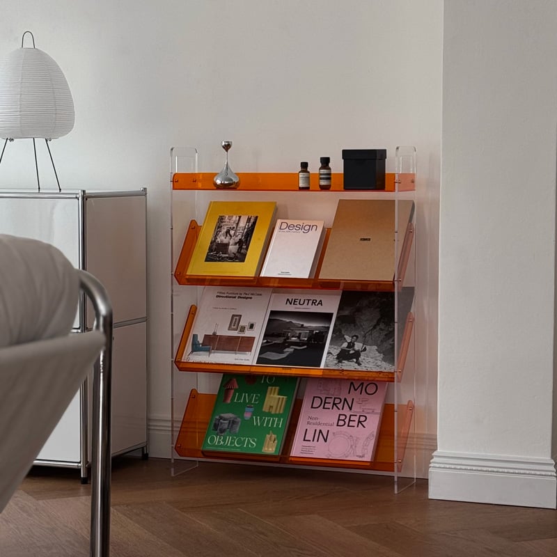 rack-03085 バイカラー アクリル ディスプレイマガジンラック | ART OF