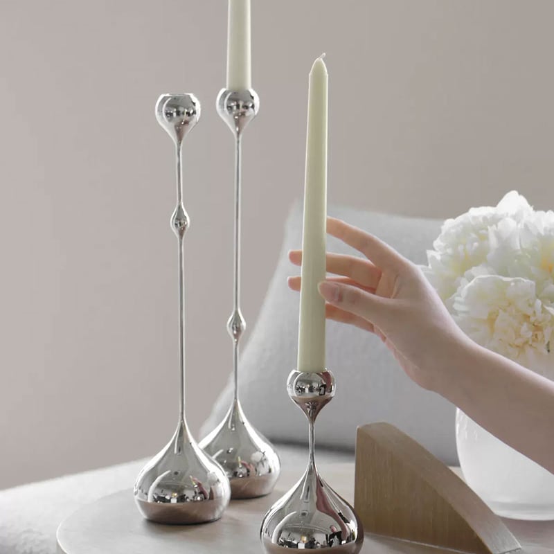 candle-03098 Drop シルバー キャンドルスタンド | ART OF BLACK