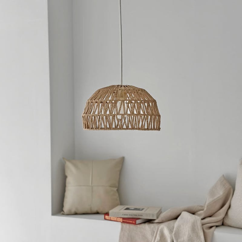 light-03168 Dome ペーパーコードシェード ペンダントライト 口金E26