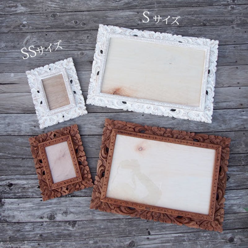 バリ木彫りフレーム S 50×35(cm) | インテリアショップPasar