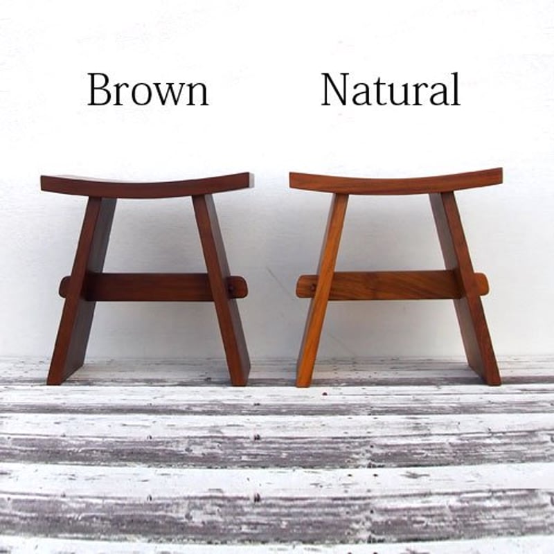 SOLIDスツール チーク無垢材 アジアン家具 定番 玄関イス SHOGUN
