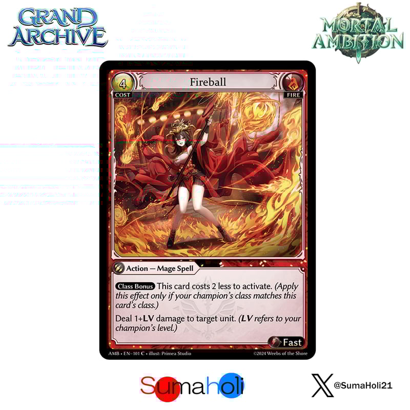 Grand ArchiveTCG『Fireball』Mortal Ambition | 海外版