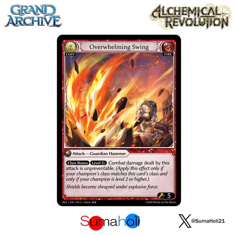 状態A】Grand ArchiveTCG 『Overwhelming Swing Foil』