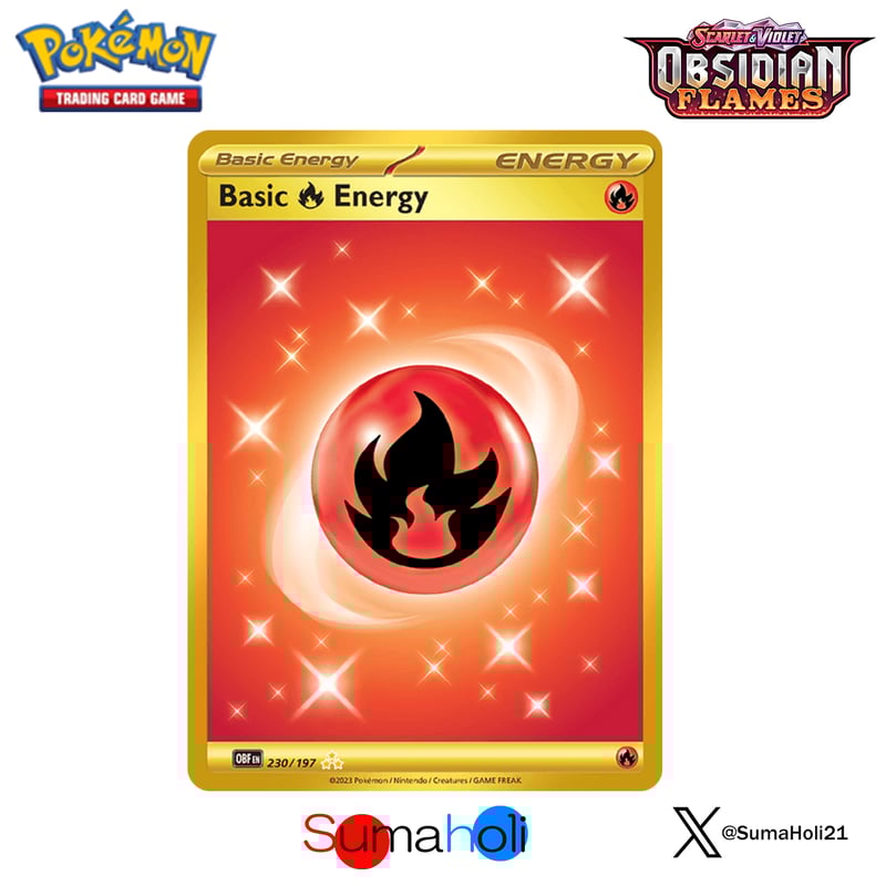 状態A】Obsidian Flames 基本炎エネルギー UR | 海外版トレーディング
