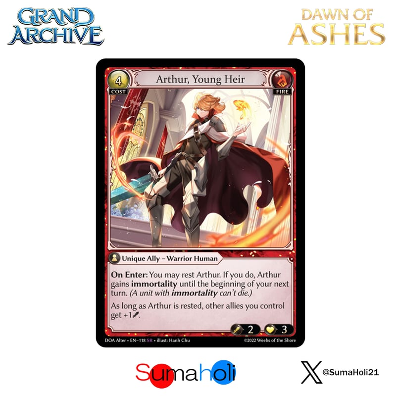 Grand ArchiveTCG『Arthur, Young Heir』Dawn of Ash