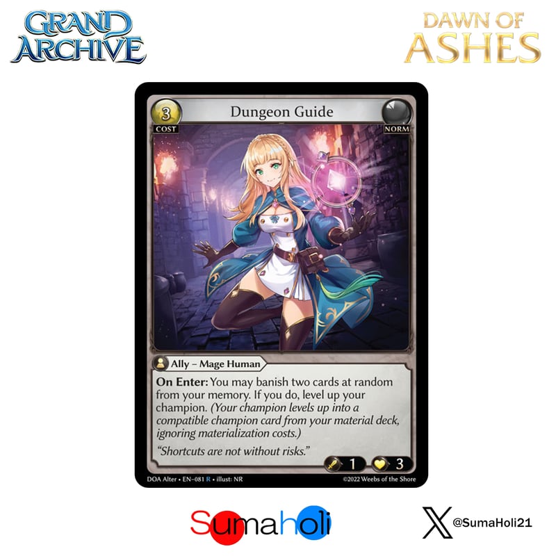 Grand ArchiveTCG『Dungeon Guide』Dawn of Ashes Al
