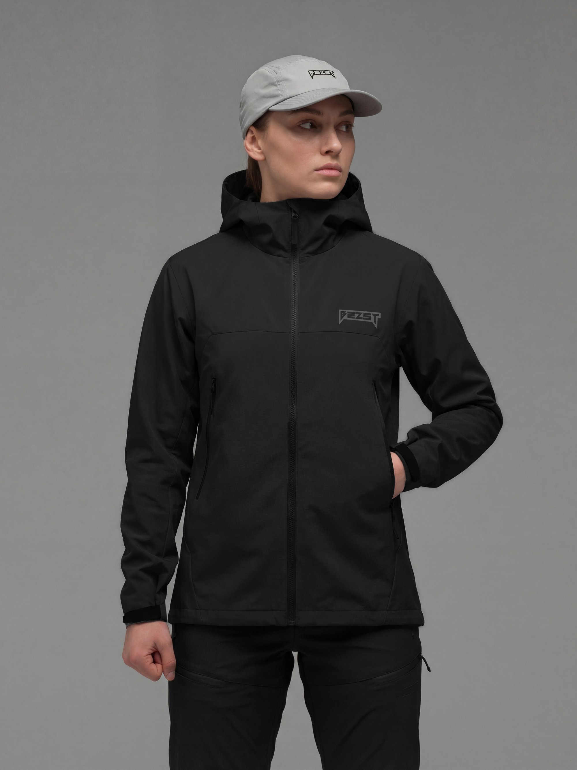 Куртка женская ветровка BEZET WindBreaker черный – купить в