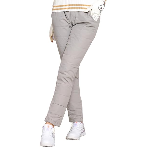 Amazon | [アディダス] ゴルフパンツ 保温 中わた BOS ロゴ パンツ