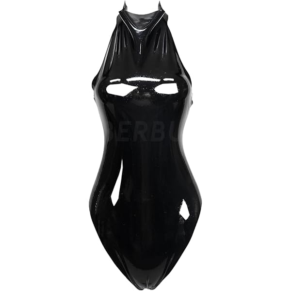 Amazon.co.jp: ラテックスラバースーツ全身赤タイツボディスーツ