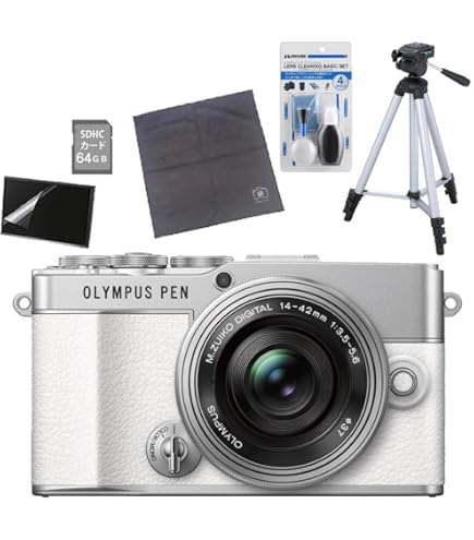 Amazon | ミラーレス一眼カメラ PEN E-P7 14-42mm EZ ダブルズーム