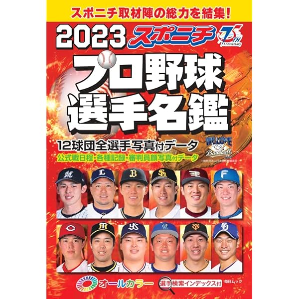 スポニチ プロ野球選手名鑑 2024(毎日ムック) | スポーツニッポン新聞