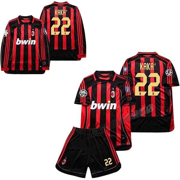 Amazon.co.jp: 復古版 ACミラン サッカー ユニフォーム 2006 シーズン