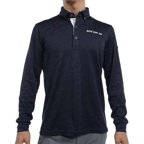 Amazon | アンパスィ 長袖ポロシャツ メンズ ゴルフウェア アンパシー