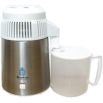 Amazon | 蒸留水器（白・本体ステンレス） 新型ポリ容器付き 「メガ