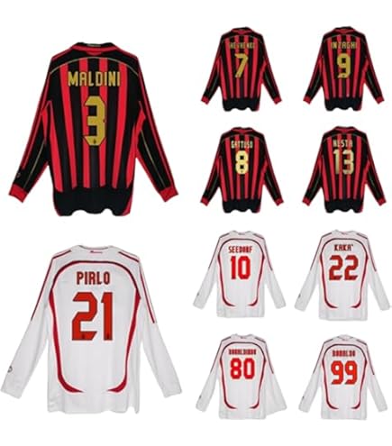 Amazon.co.jp: 09-10ロナウジーニョACミラン 長袖 ユニフォーム M