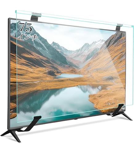 Amazon | Olycism 液晶テレビ保護パネル 75インチ 厚さ3mm 取り付け